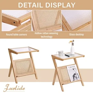 Furlide Rattan Side Table Eco-Friendly and Stylish Furniture