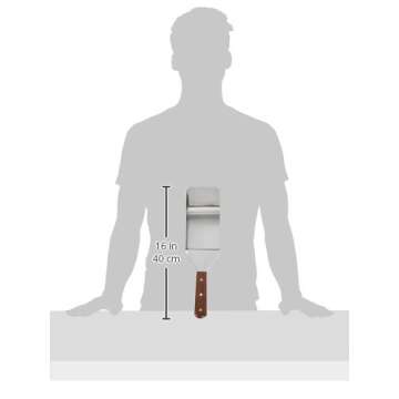 Update International Extra-Large, 16-Inch Long, Grill Spatula, Turner Spatula, Barbecue BBQ Spatula, w/Cutting Edge, Solid Stainless Steel, Riveted Smooth Wood Handle, Commercial Grade