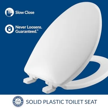 Mayfair Caswell Slow-Close Toilet Seat Easy Clean Durable