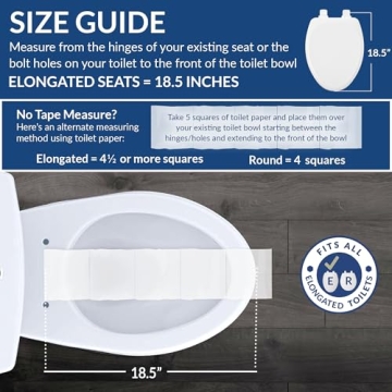Mayfair Caswell Slow-Close Toilet Seat Easy Clean Durable