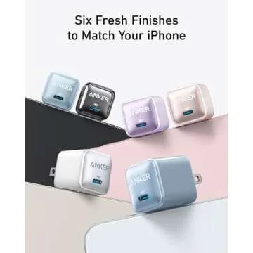 USB C Charger Block 20W, Anker 511 Charger (Nano Pro), PIQ 3.0 Compact Fast Charger for iPhone 16/16 Plus/16 Pro/16 Pro Max, 15/14/13 Series, Galaxy, Pixel 4/3, iPad (Cable Not Included)