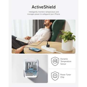 USB C Charger Block 20W, Anker 511 Charger (Nano Pro), PIQ 3.0 Compact Fast Charger for iPhone 16/16 Plus/16 Pro/16 Pro Max, 15/14/13 Series, Galaxy, Pixel 4/3, iPad (Cable Not Included)