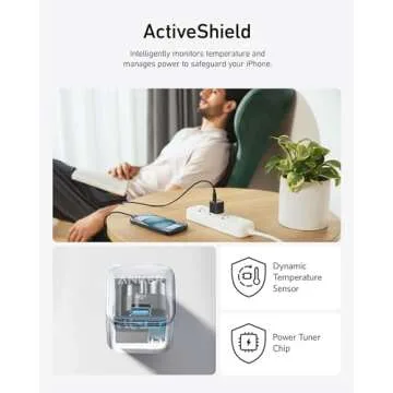 USB C Charger Block 20W, Anker 511 Charger (Nano Pro), PIQ 3.0 Compact Fast Charger for iPhone 16/16 Plus/16 Pro/16 Pro Max, 15/14/13 Series, Galaxy, Pixel 4/3, iPad (Cable Not Included)