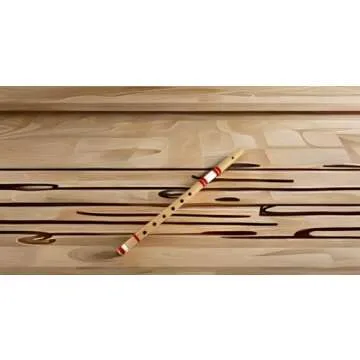 Authentic 17 Inch Bamboo Flute in 'G' Key - Handmade Woodwind Instrument