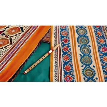 Authentic 17 Inch Bamboo Flute in 'G' Key - Handmade Woodwind Instrument