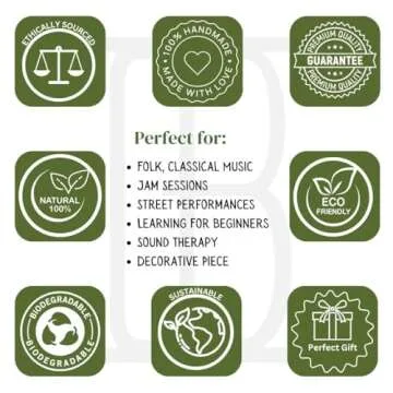 Authentic 17 Inch Bamboo Flute in 'G' Key - Handmade Woodwind Instrument