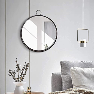 RiteSune 20 Inch Round Wall Mirror for Modern Decor