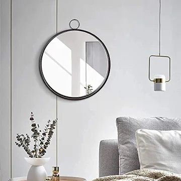 RiteSune 20 Inch Round Wall Mirror for Modern Decor