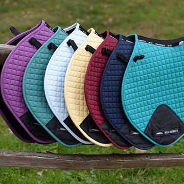 WeatherBeeta Prime Jump Shaped Saddle Pad, Turquoise, Full