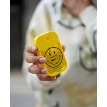 Touchland x Smiley® Hydrating Hand Sanitizer Spray, 3 x Limited Edition Mango Passion Scented Mists, 500-Sprays each, 1FL OZ (Set of 3)