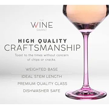 Colored Crystal Wine Glass Set of 6 for Elegant Celebrations