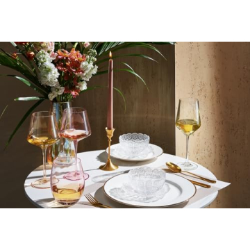 Colored Crystal Wine Glass Set of 6 for Elegant Celebrations