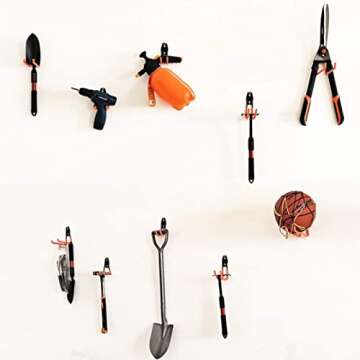 NETWAL Garage Hooks Heavy Duty 10 Pack Storage Bike Hooks for Garage Organization Power Tools,Ladders,Bulk Items-Gray