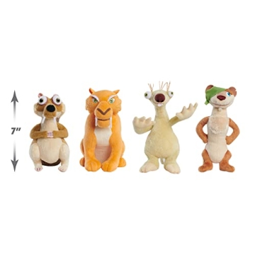 Ice Age Adventures 4-Piece Plush Toy Set for Kids