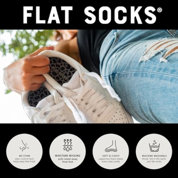 FLAT SOCKS No Show Socks for Comfort and Style