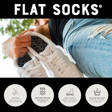 FLAT SOCKS No Show Socks for Comfort and Style