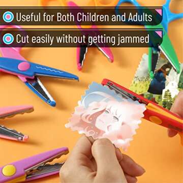 Mr. Pen- Craft Scissors Decorative Edge, 6 Pack, Craft Scissors, Zig Zag Scissors, Decorative Scissors, Scrapbooking Scissors, Fancy Scissors, Scissors for Crafting, Pattern Scissors, Design Scissors