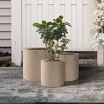 Stylish Kante Concrete Planter Set - Great for Indoors & Outdoors
