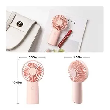 JISULIFE Handheld Fan with 4000mAh Battery for Summer Comfort