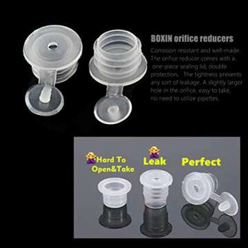 12pcs 5ml Empty Pearled Blue Glass Oil Bottles Set For Essential Oil Blends Samples With 1x26 Stickers,1x63labels,1 Funnel,1 Dropper,1 Sprayer Adapter,1 Extra Orifice Reducer