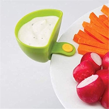 Eshylala Dip Clip Bowl Holder Cups for Easy Dipping