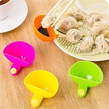 Eshylala Dip Clip Bowl Holder Cups for Easy Dipping
