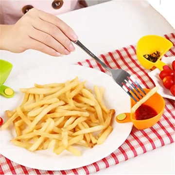 Eshylala Dip Clip Bowl Holder Cups for Easy Dipping