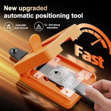 HelloDeere 3 Pack for Apple Watch Series 10 46MM Screen Protector, Automatic Align Tech, Easy Instal...