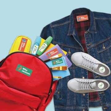 Name Stamp for Clothing Kids,Custom Name for Baby Student Clothes Chapter Cartoon Children's Seal Cute for Kids,Waterproof Wash Not Faded Stamp 4 Animal Styles (Girl Pink)