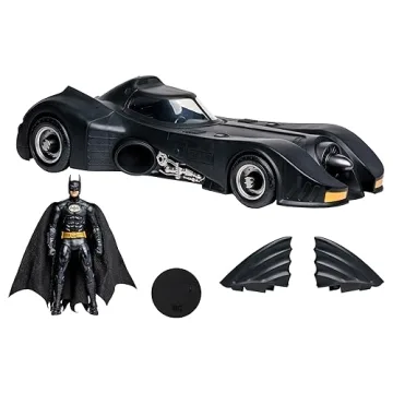 Buy McFarlane Batman & Batmobile Gold Label 1989 Set