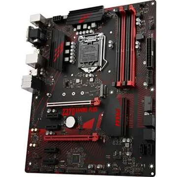 MSI Performance GAMING Intel 8th Gen LGA 1151 M.2 D-Sub DVI DP USB 3.0 Gigabit LAN CFX ATX Motherboard (Z370 GAMING PLUS)