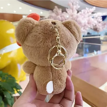 Cute 5" Plush Keychain for Women Girls - Purse Charm