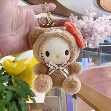 Cute 5" Plush Keychain for Women Girls - Purse Charm