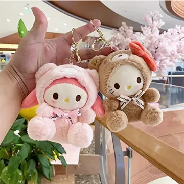 Cute 5" Plush Keychain for Women Girls - Purse Charm