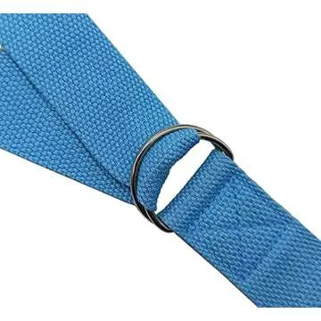 CHMETE Yoga Strap Stretch Bands with Adjustable Metal D Ring Buckle Loop for Stretching,Pilates, Physical Therapy, Dance, Gym Workouts