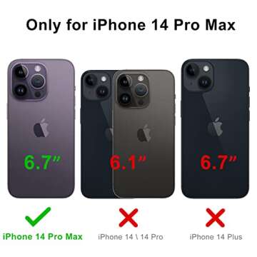 bemal for iPhone 14 Pro Max Case with Screen Protector - Slim Fit Liquid Silicone - Soft Microfiber Lining - Designed for Men Women Girls - Shockproof Protective Phone Cover-Black