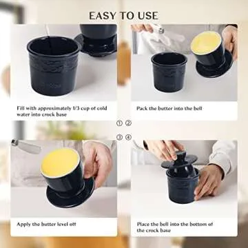 French Butter Crock for Fresh Spreadable Butter