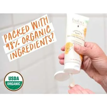 Babo Botanicals Sensitive Baby Fragrance-Free Soothing Miracle Balm - USDA Organic - All-Purpose Salve with Olive Oil & Shea Butter - For extra-dry, rough areas - EWG Verified - For Babies & Kids
