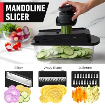 Mueller Pro-Series 10-in-1 Vegetable Chopper and Slicer