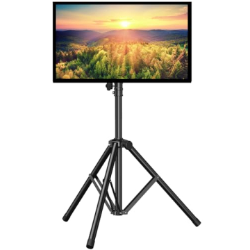 PERLESMITH Portable TV Stand for 23-65 Inch TVs