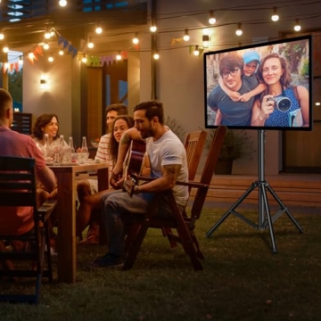 PERLESMITH Portable TV Stand for 23-65 Inch TVs