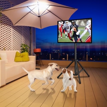 PERLESMITH Portable TV Stand for 23-65 Inch TVs