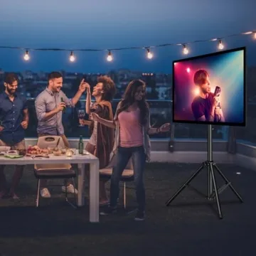 PERLESMITH Portable TV Stand for 23-65 Inch TVs