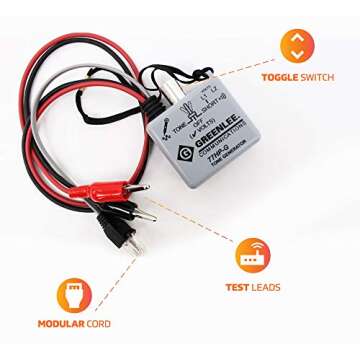 TEMPO Communications 701K-G Tone and Probe Kit (Legacy Model),Grey