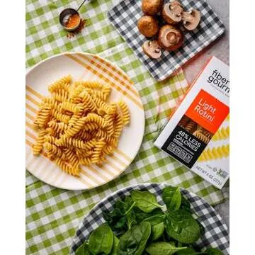 Fiber Gourmet Light Rotini Pasta, Low Net Carb, Fiber Rich, Low Calorie, Healthy Pasta - Made in Ita...