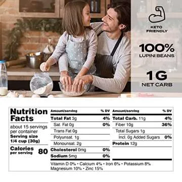 Aviate Lupini FLAKES - Keto "Oats" & Vegan Friendly Superfood - Low Carb, High Protein, Gluten Free ...