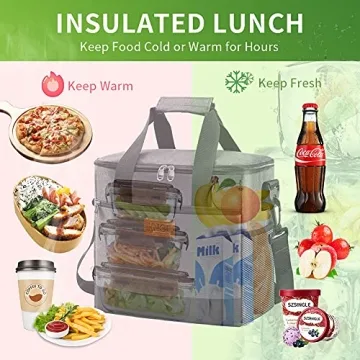 iknoe 15L Collapsible Insulated Cooler Bag