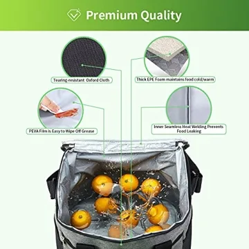 iknoe 15L Collapsible Insulated Cooler Bag