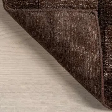 Stylish Petra High-Low Wool-Blend Area Rug - 3x5