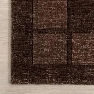 Stylish Petra High-Low Wool-Blend Area Rug - 3x5